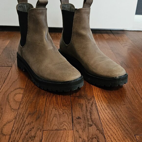 Everlane The Lug Sole Chelsea Boots - Taupe 7.5 - Picture 6 of 7
